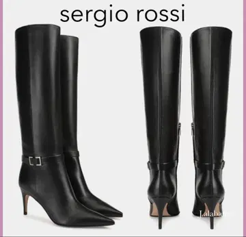 세르지오로시 sr 미니 프린스 소프트 블랙 가죽 부츠