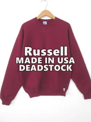 [ 데드스탁 ] USA제 러셀 전면 V 무지 맨투맨 L 미국제