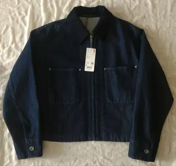 UNIQLO 집업 숏 자켓 네이비 S 사이즈