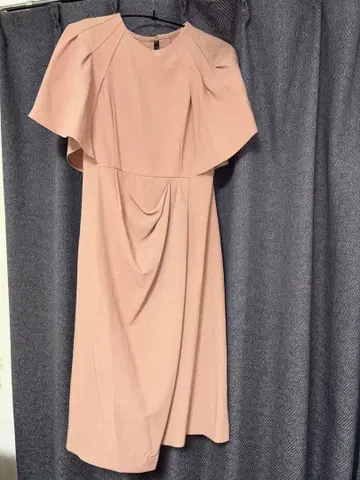 SNIDEL 핑크 플레어 슬리브 드레스