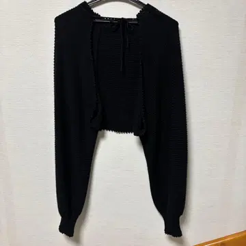 빔스 보이 리본 니트 가디건