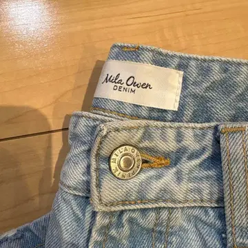 Mika Owen 스트레이트 데님 라이트 블루