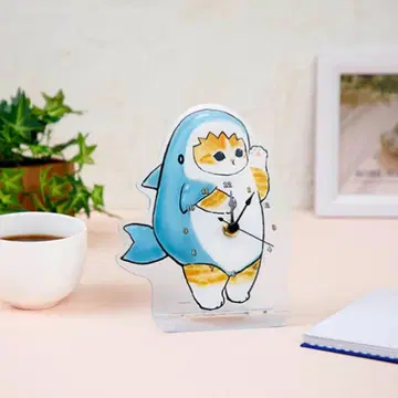 SALE!! 새상품 [모프 샌드] 상어냥 배 시계 아크릴 스탠드