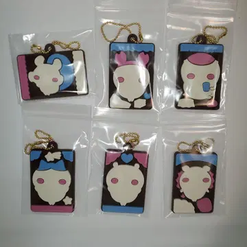 치이카와(먼작귀) 캐릭터 파키 러버 마스코트 6개 세트