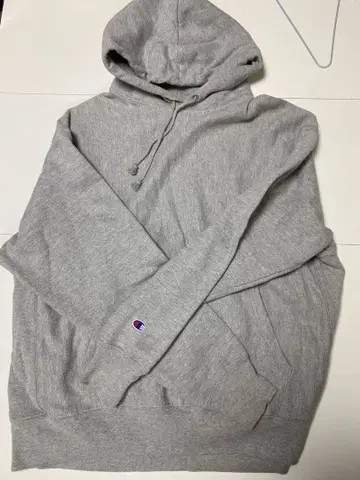 챔피언 리버스 위브 후드티 X-LARGE 그레이