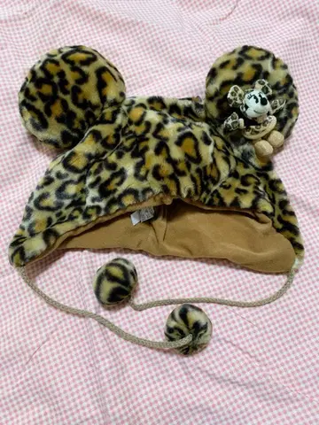 디즈니 Disney 레오파드 무늬 팬캡 미니