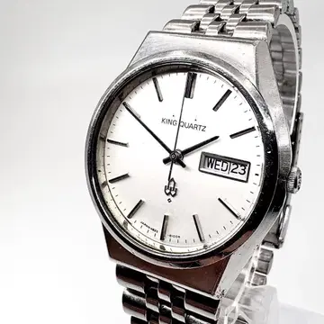 작동 SEIKO 시계 남성용 킹 쿼츠 4823-8100 화이트