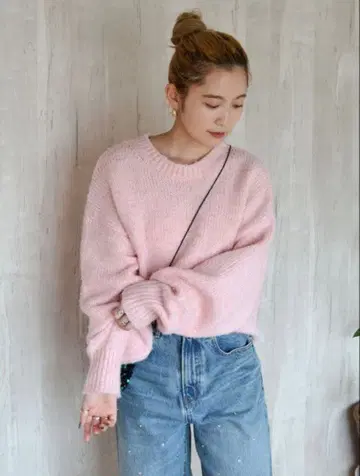 Ungrid 컬러 모헤어 혼방 루즈 니트