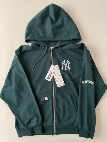 NY 양키스 프론트 집업 후드티