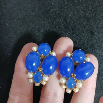 빈티지 블루칼라 귀찌