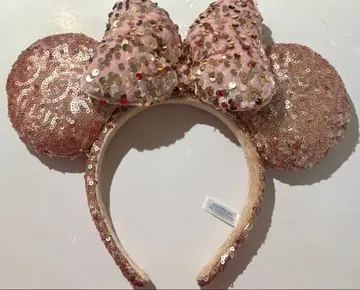 디즈니 머리띠 스팽글 핑크
