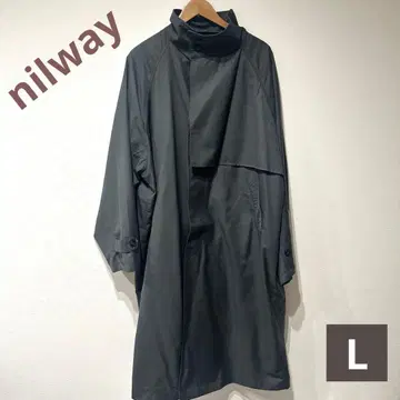 nilway 다크 그레이 롱 코트 L 사이즈 남성용 트렌치코트