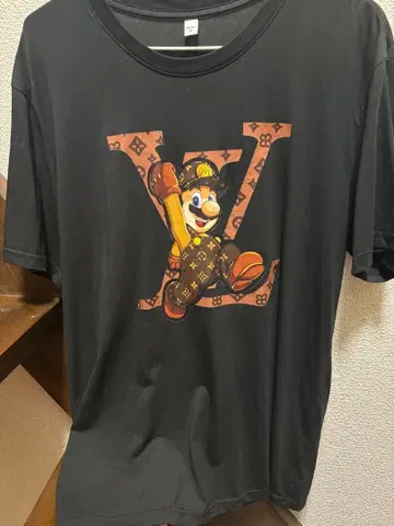 슈퍼 마리오 캐릭터 T셔츠 블랙