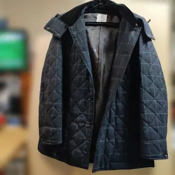 GARAGE 다크 그레이 퀼팅 자켓