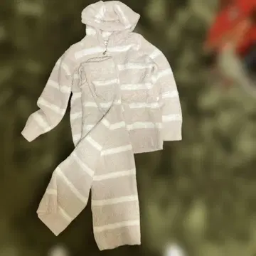 미사용 새상품 퍼피젤라또피케 파자마 상하의 세트 젤라피케 옅은 핑크