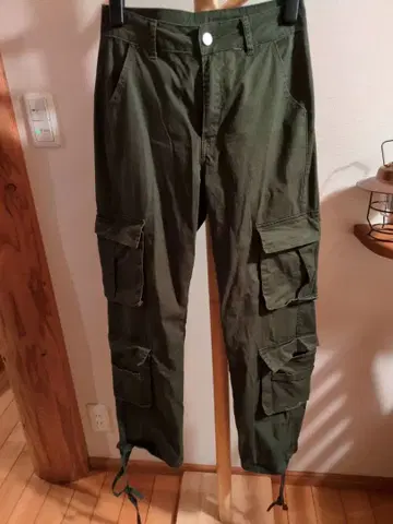 카고 팬츠 올리브 그린 6 포켓 M~L
