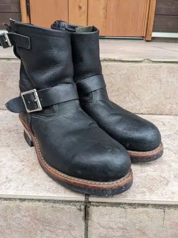 레드윙 숏 엔지니어 부츠 8182 7D 블랙