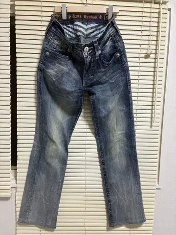 Rock Revival 스트레이트 데님 32