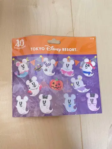 도쿄 디즈니 리조트 유령 할로윈 씰 10개입