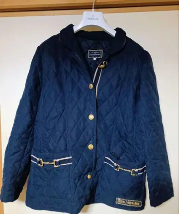 CLUB VOLTAIRE 네이비 퀼팅 자켓