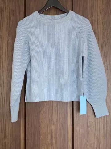 새상품 미사용 쿠미쿄쿠 니트 스웨터 쿠미교쿠 스카이블루 색스 택 포함