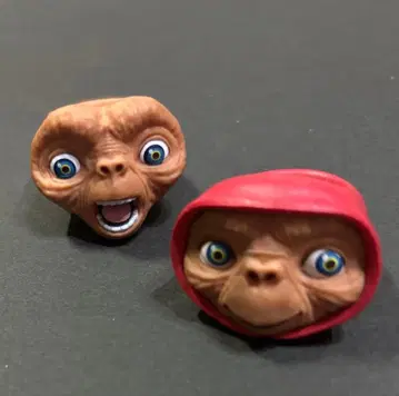 E.T. 페이스 반지 컬렉션 가챠 2세트 후드티 절규 미사용
