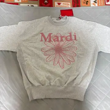 Mardi 플라워 프린트 트레이닝복 그레이