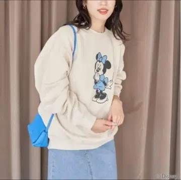 프릭스스토어 디즈니 미니 마우스 프린트 맨투맨