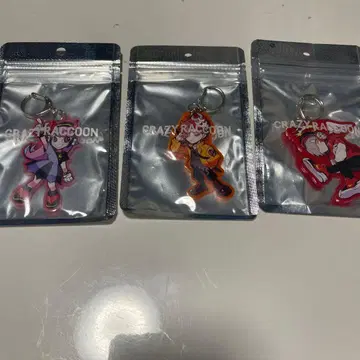 cr 아크릴 키체인 미개봉 달마 아리사카 selly 3종 세트