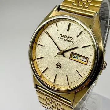 작동 SEIKO 시계 남성용 킹 쿼츠 9923-8060 골드