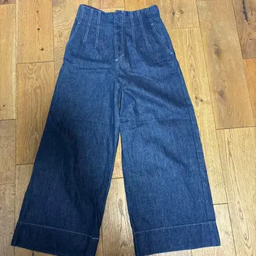 MACPHEE 다크 데님 와이드 팬츠 사이즈 38