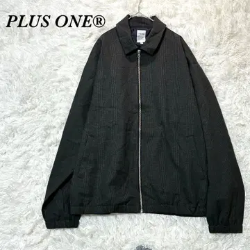 PLUS ONE 블루종 지퍼 XL 그레이 계열