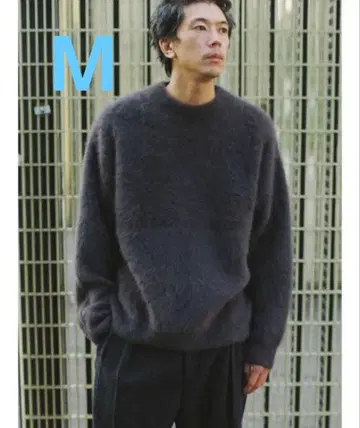 23AW LIDNM FOX CASHMERE CREW DEEP MOCHA