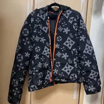 Re:luxi 로고 패턴 다운 자켓 44