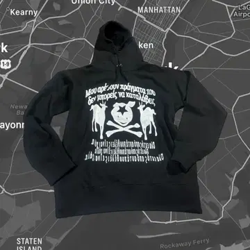 teappie mosh 블랙 후드티