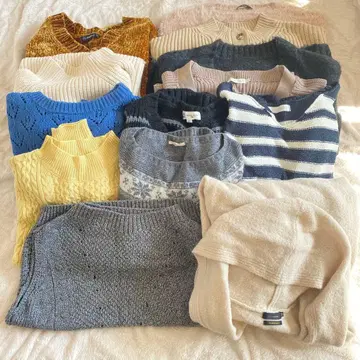 니트 스웨터 가디건 세트 묶음 판매 11점 겨울 의류