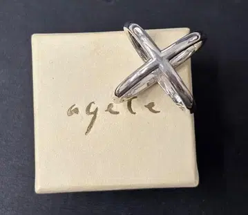 agete 아가트 크로스 반지 실버