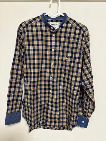 Buckingham Bear 체크 무늬 긴팔 셔츠