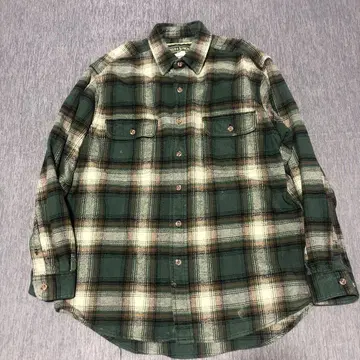 FIELD&STREAM 플란넬 체크 셔츠 그린 계열