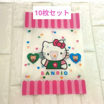 당시물 10장 초레어 헤이세이 레트로 키티 산리오 샵 봉투 SANRIO