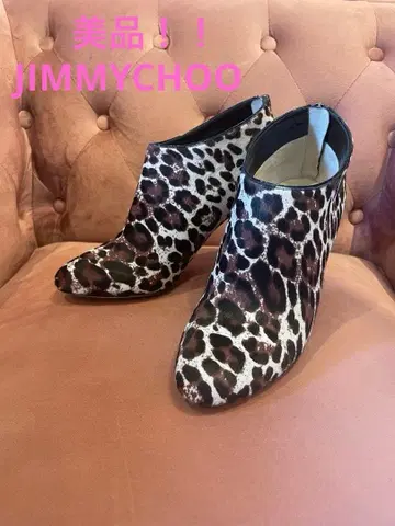 [ 새상품급 ] 지미추 숏부츠 부티 JIMMY CHOO 레오파드 무늬