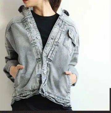 어퍼 하이츠 오버 사이즈 데님 자켓