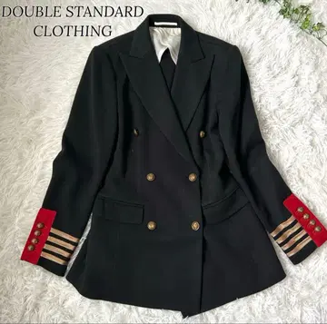 레어 더블 스탠다드 크로싱 골드 버튼 더블 브레스트 자켓