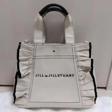 JILLbyJILLSTUART 프릴 토트백 라지 화이트