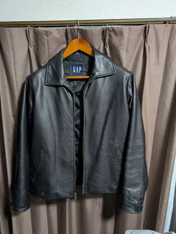 차심 90s 올드 GAP 빈티지 가죽 자켓 라이더스 가죽 점퍼