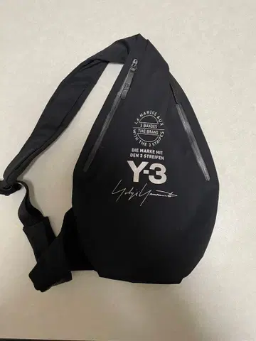 Y-3 블랙 슬링 백