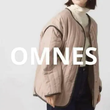 OMNES 퀼팅 자켓 베이지