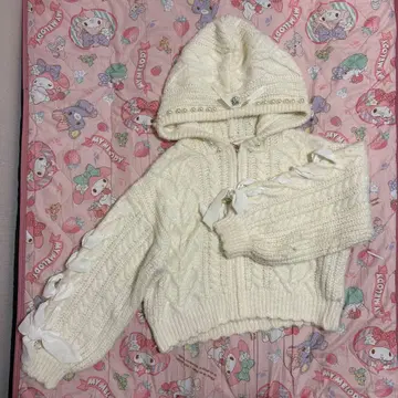 [ LIZ LISA ] 니트 후드티