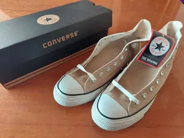 미사용 새상품 CONVERSE ALL STAR 베이지 하이컷 스니커즈