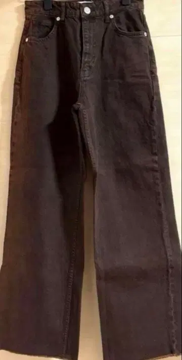 새상품급 ZARA 하이웨스트 와이드 스트레이트 데님 34